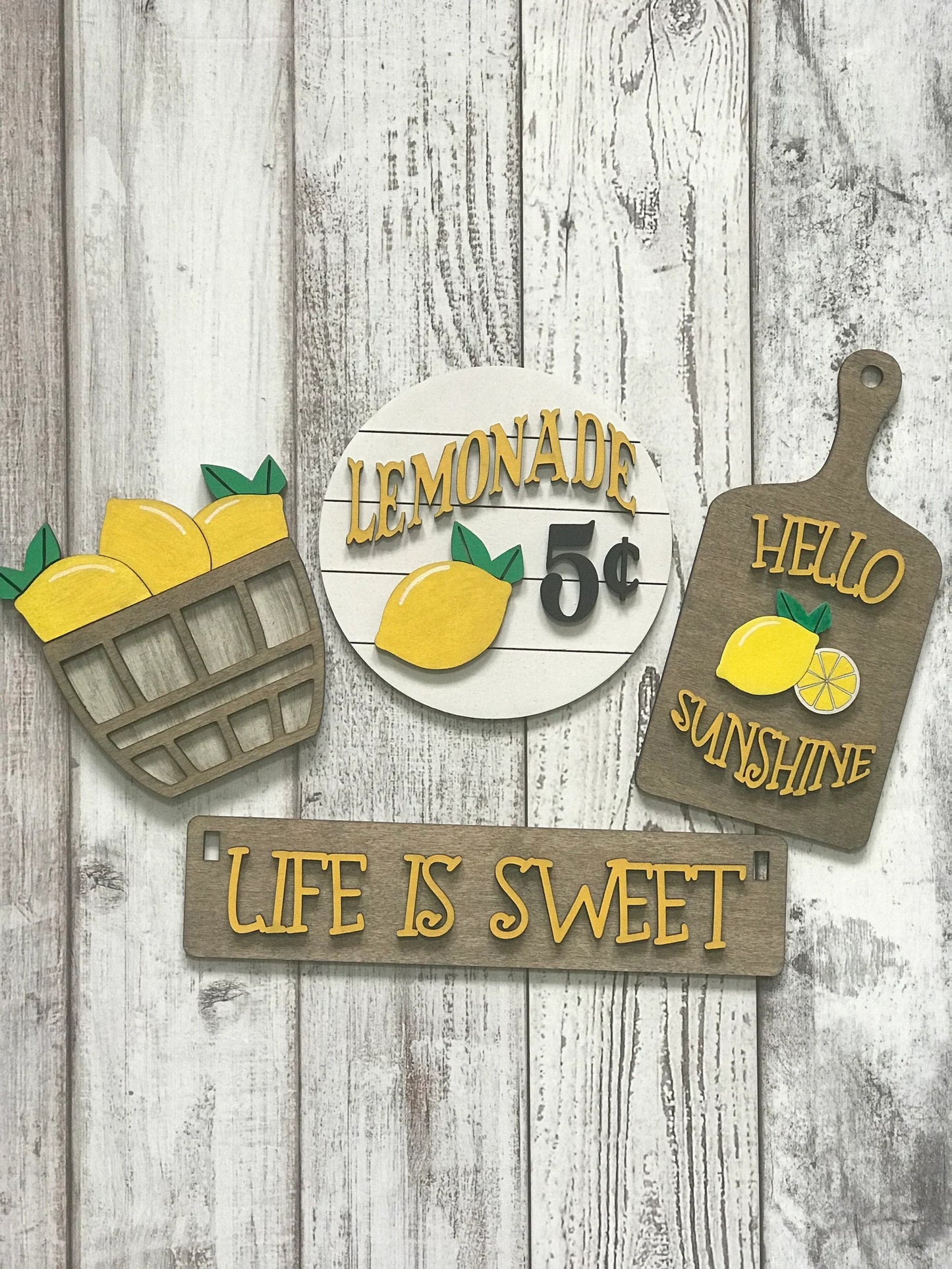 Lemons Summer Interchangeable Signs For Wagon/Shelf Sitter