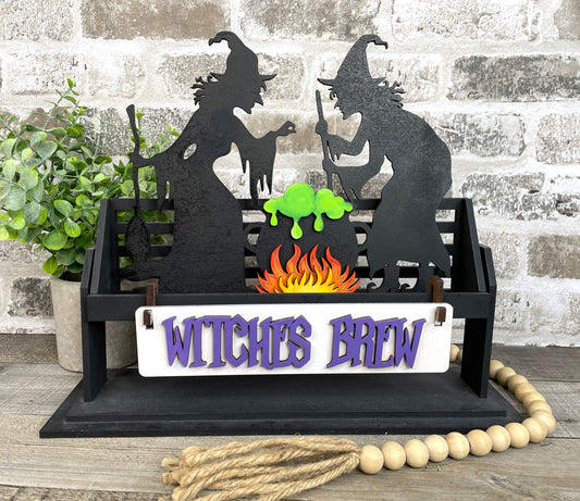 Witches Brew Interchangeable Signs For Wagon/Shelf Sitter