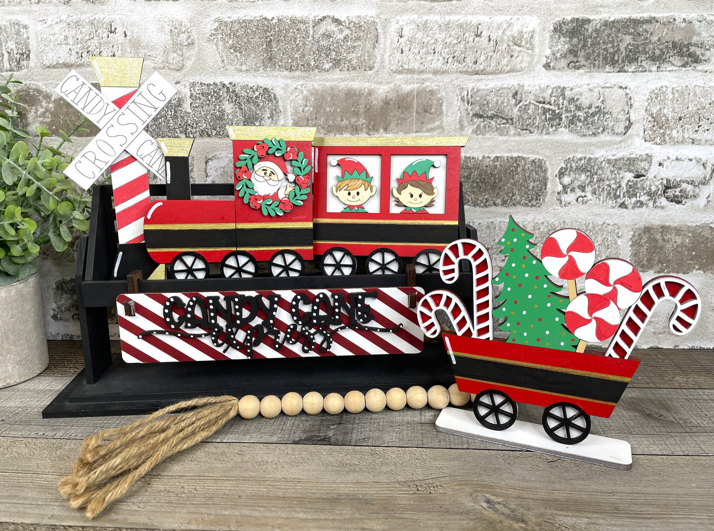 Christmas Train Interchangeable Signs For Wagon/Shelf Sitter