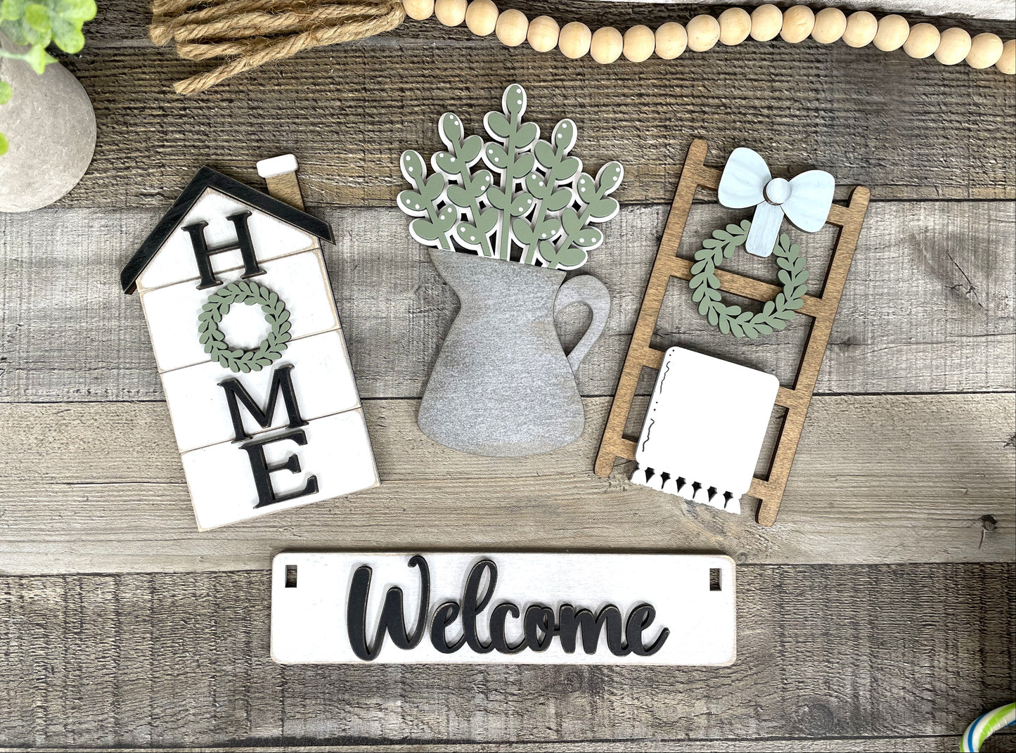Welcome Home Interchangeable Signs For Wagon/Shelf Sitter