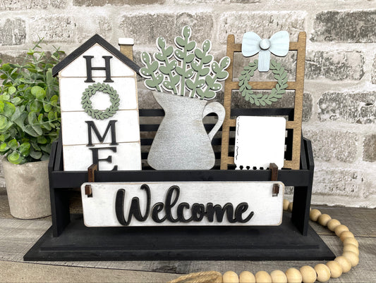 Welcome Home Interchangeable Signs For Wagon/Shelf Sitter