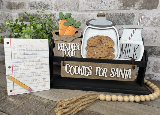 Cookies For Santa Interchangeable Signs For Wagon/Shelf Sitter