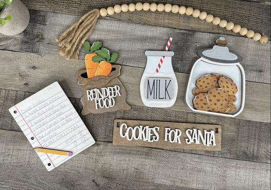 Cookies For Santa Interchangeable Signs For Wagon/Shelf Sitter