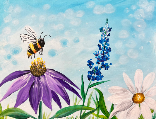 Busy Bee Step By Step Painting Tutorial