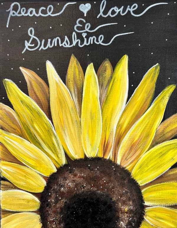 Sunflower Step By Step Painting Tutorial