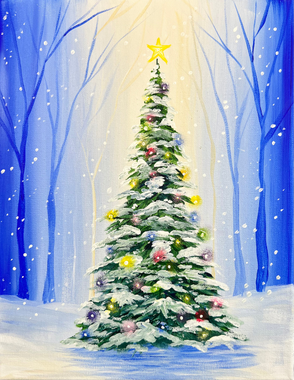Christmas Tree Step By Step Painting Tutorial