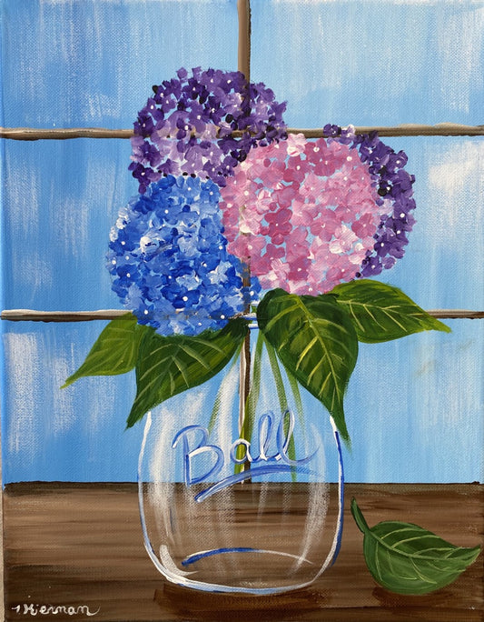 Hydrangea Step By Step Painting Tutorial