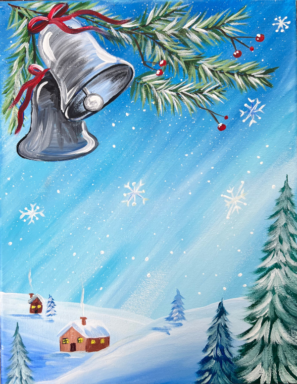 Silver Bells Step By Step Painting Tutorial