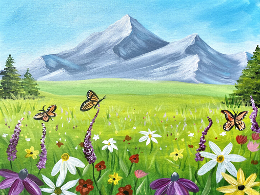 Butterfly Spring Step By Step Painting Tutorial