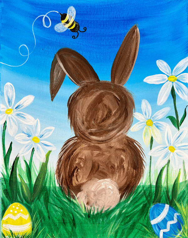 Chocolate Bunny Step By Step Painting Tutorial