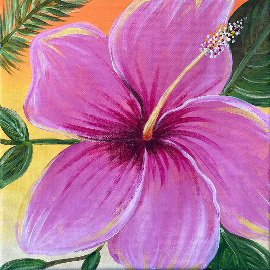 Tropical Flower Step By Step Painting Tutorial