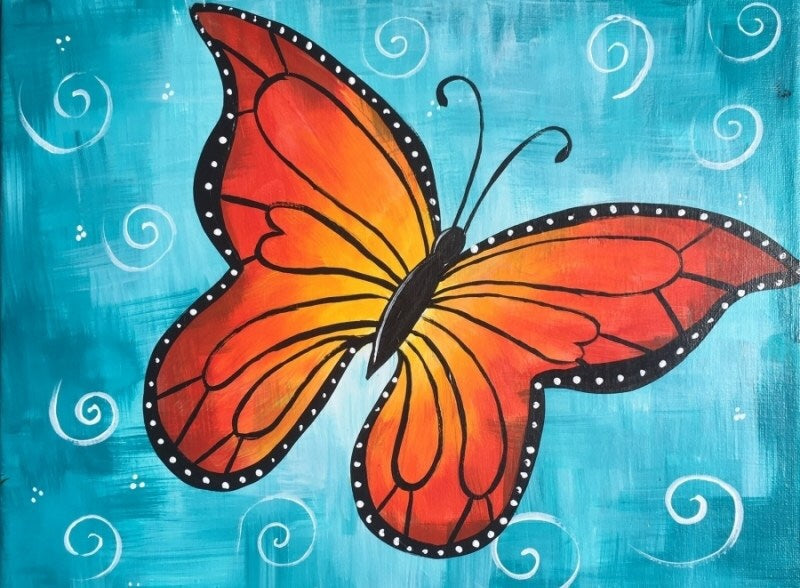 Butterfly Step By Step Painting Tutorial