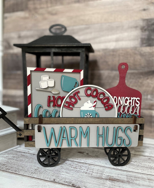Hot Cocoa Interchangeable Signs For Wagon/Shelf Sitter