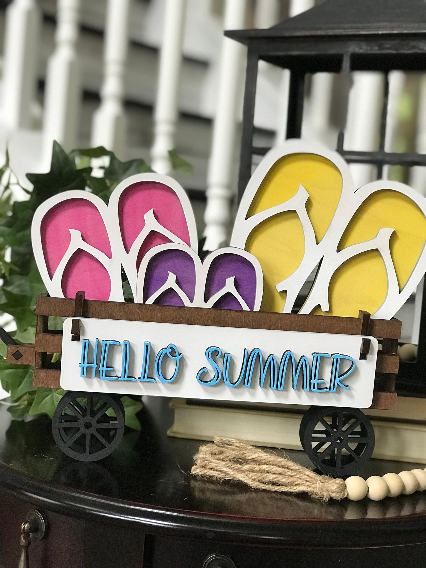 Summer Flip Flops  Interchangeable Signs For Wagon/Shelf Sitter