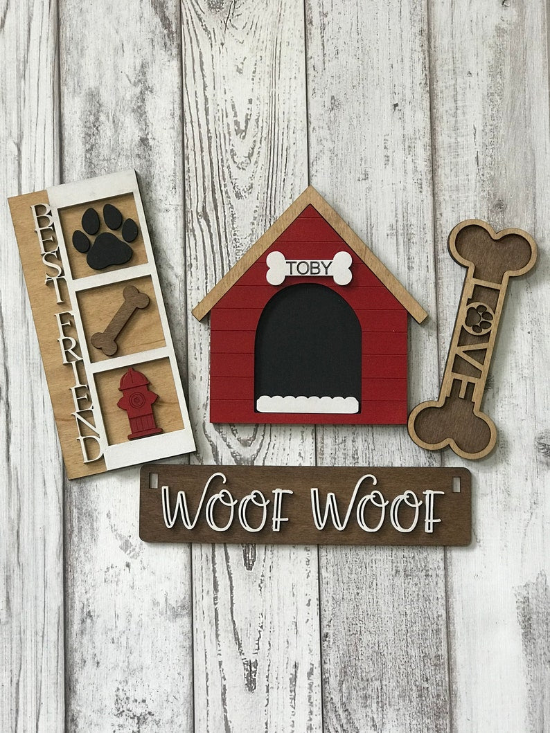 Dog Lover Interchangeable Signs For Wagon/Shelf Sitter
