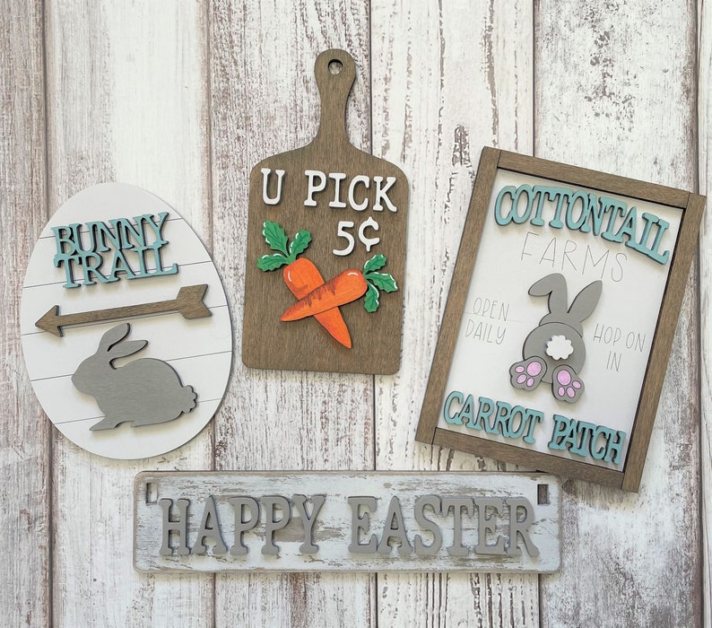 Easter Interchangeable Signs For Wagon/Shelf Sitter