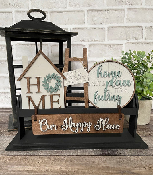 Our Happy Home Interchangeable Signs For Wagon/Shelf Sitter